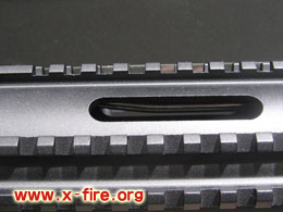 Hand guard with gas tube