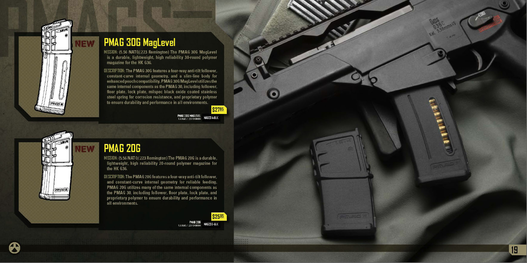 20 round & 30 round PMAGs for the HK G36